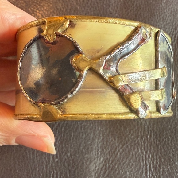 Vintage modernist/brutalist bracelet. Artisan made. Very unique. EUC - Picture 12 of 12